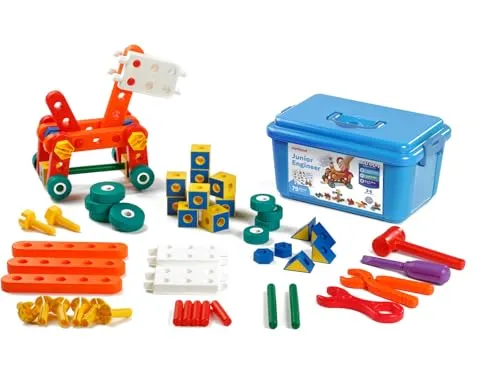 Miniland Baukasten Junior Engineer 79 Teile mit Bauanleitungen