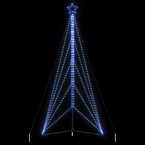 Weihnachtsbaum-Beleuchtung 615 LEDs Blau 404,5 Cm in blau von vidaXL