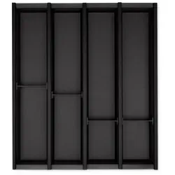 SO-TECH® Besteckeinsatz Cuisio 42 cm - Sonstige Küchenhelfer, passgenauer und langlebiger Besteckeinsatz für Blum Legrabox mit transluzent-anthrazit Design, ideal zur optimalen Organisation Ihrer Küchenschublade.