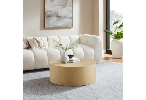 SalesFever Couchtisch Ø 80 cm in beige von SalesFever