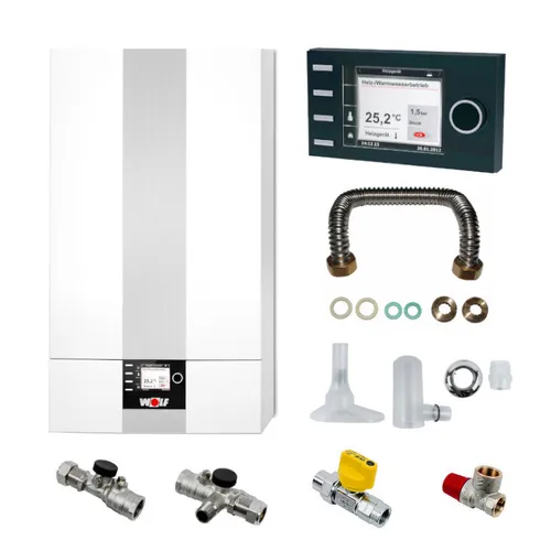 WOLF | Gasbrennwert-Heiztherme | CGB-2-20 mit Regelung | 20 kW