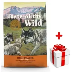 Taste of the Wild High Prairie Puppy 12,2kg - Premium Hundefutter - Hundefutter mit gebratenem Wild und Büffel, speziell für wachsende Welpen entwickelt, reich an Proteinen und Nährstoffen.