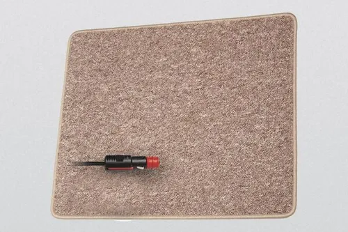 Pro Car Heizteppich 12V, hellbraun, 60x40cm - Praktischer Heizteppich für das Auto, sorgt für angenehme Wärme an kalten Tagen und ist ideal für den Einsatz auf Reisen oder im Camping.