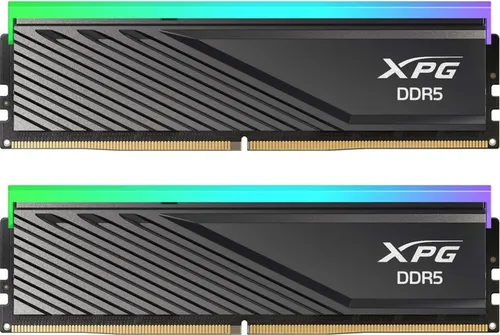 Produktbild DIMM 32 GB DDR5-6000 (2x 16 GB) Dual-Kit, Arbeitsspeicher schwarz, AX5U6000C2816G-DTLABRBK, XPG Lancer Blade RGB, INTEL XMP, AMD EXPO