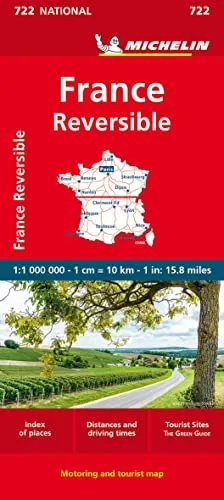 Michelin Frankreich doppelseitig: Straßen- und Tourismuskarte 1: 1 000 000 (MICHELIN Nationalkarten)