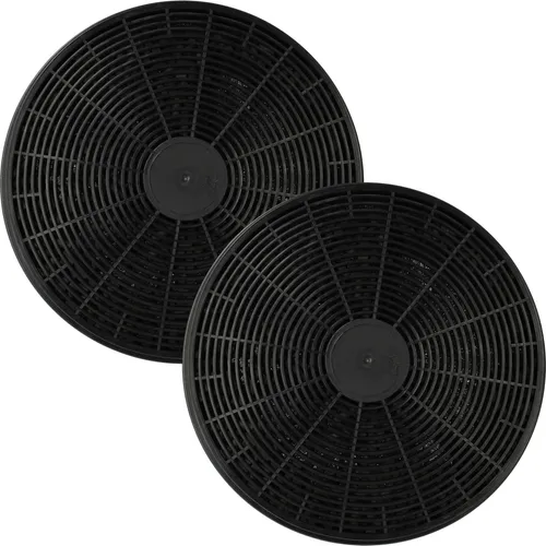 vhbw 2x Aktivkohlefilter kompatibel mit Respekta CH 22035 IXA, CH22078IX, CH22081IX, CH22068IX, CH22077IX Dunstabzugshaube - 17,5 cm