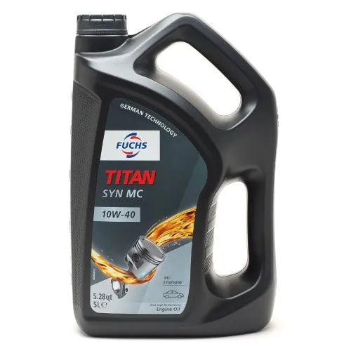 Fuchs Titan Syn MC 10W-40 - Ultra High Performance Motoröl für Benzin- und Dieselmotoren, kraftstoffsparend mit niedrigem Ölverbrauch – ideal für hohe Ansprüche und verschiedene Fahrzeugfreigaben.