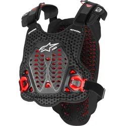 Alpinestars Brustpanzer A-5 Plasma Schwarz Gr. XL/2XL - Brustpanzer für Off-Road-Fahrten, anatomisch geformt und schützt optimal bei jedem Abenteuer.