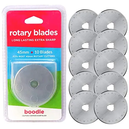 Klingen rund für Cuttermesser Olfa Etc SKS-7, Stahl, 45 mm, 10 Stück