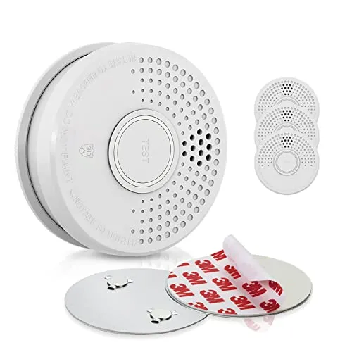 SHD by OneConcept Mini-Rauchmelder 4er-Set - Rauchmelder für Küche, Büro und Wohnwagen mit 85dB-Alarm, einfacher Magnethalterung und Testfunktion für zuverlässigen Brandschutz.