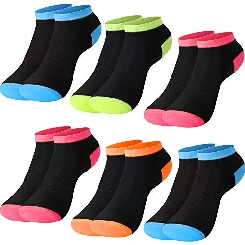 L&K-II 12 Paar Damen Sneaker Socken Füßlinge mehrfabrig mit verschiedene Muster 92281-N 39 42