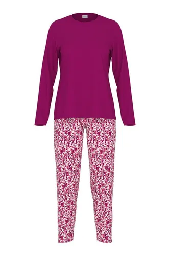 Mey Schlafanzug Serie Pink Silhouettes Minimal-Print (2 tlg) Pyjama-Set, Gemustert, Interlock Jersey, 100% Baumwolle