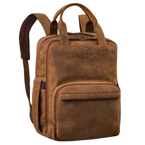 STILORD 'Niall' Echtleder Laptop Rucksack 15 Zoll von STILORD