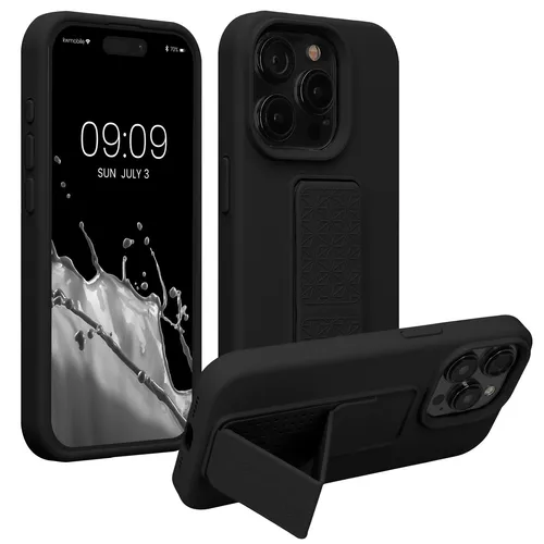 Hülle für iPhone 15 Pro Hülle Silikon Case Handy Cover Fingerhalter