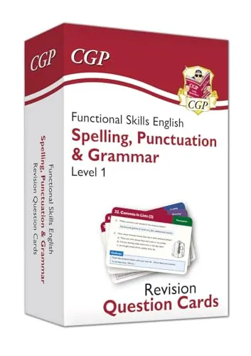 Functional Skills English Revision Question Cards: Spelling, Punctuation & Grammar