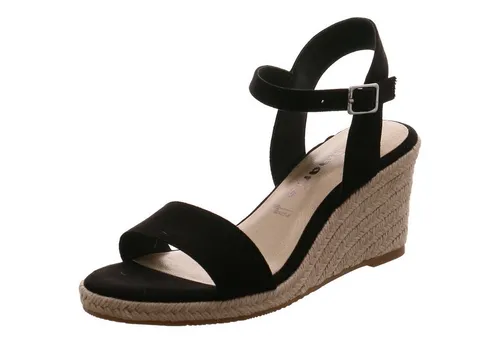 Tamaris Sandalen 28300-001 in Schwarz, Größe 37 - Wanderschuhe mit bequemem Fußbett und stylishen Design, ideal für Sommerausflüge und Freizeitaktivitäten.