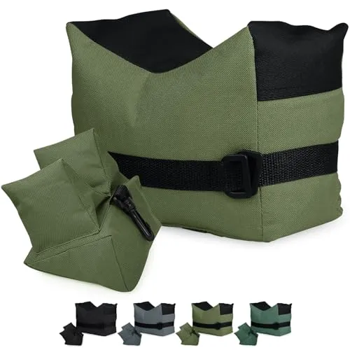 Feyachi Outdoor Schießenauflage Taschenauflage vorne & hinten Unterstützung SandBag Stand Halterungen mit 600D Polyester dauerhafte Konstruktion und Wasserbeständigkeit für Gewehr Jagd