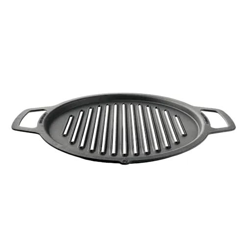 Solo Stove Gusseisen-Grillrost für Feuerschale Bonfire und Yukon | Grillplatte für Feuerstelle, Umbau von Feuerstelle zu Grill, Zubehör für Outdoor Feuerschale, Kochoberfläche: Ø 45 cm, 7,7 kg