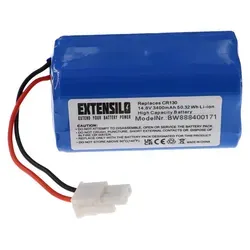 EXTENSILO Akku für iLife Y8H4 Staubsauger - Hochleistungs-Ersatzakku (3400mAh, 14,8V) für Ihren Saugroboter | Wiederaufladbar, sicher und geprüft | Ideal für optimale Reinigungsleistung