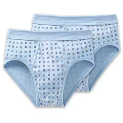 Schiesser Slip Cotton Essentials (2-St) mit Eingriff Größe 8 - Herrenunterhosen aus 100% Baumwolle, in hochwertiger Feinripp-Qualität für höchsten Tragekomfort, ideal für den täglichen Gebrauch.