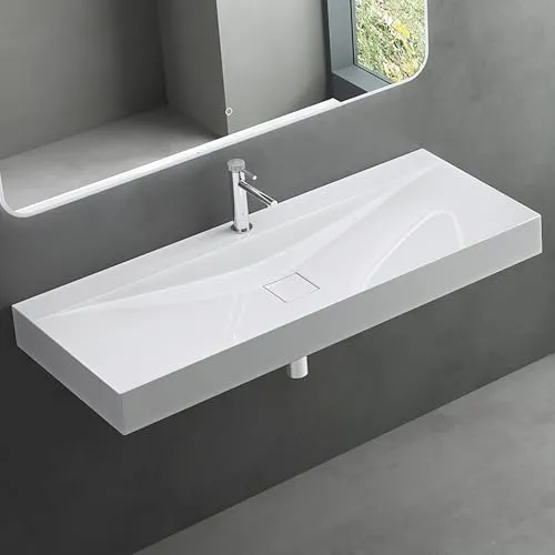 Mai & Mai Waschbecken Col810 – Eleganter Hänge-Waschtisch in weiß von Mai & Mai