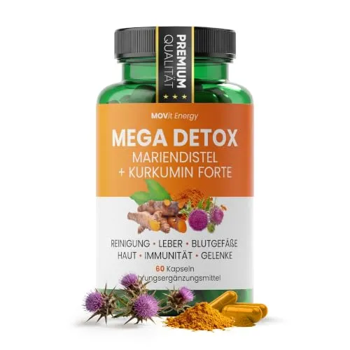 Movit Energy Mega Detox Mariendistel + Curcumin Kapseln