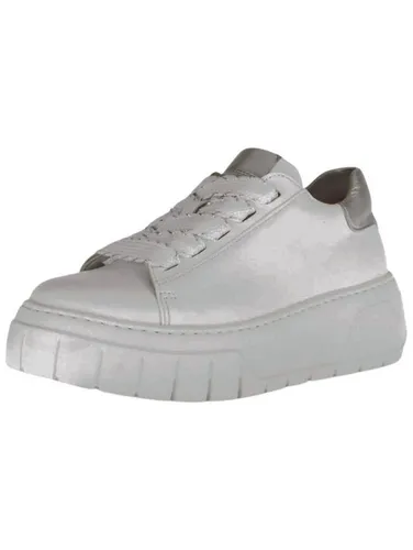 Plateausneaker GABOR für Damen, Gr. 40, silber - Sportliche Plateausneaker aus hochwertigem Kalbsleder mit Gabor BEST FITTING-Ausstattung für optimalen Tragekomfort. Ideal für Freizeitaktivitäten!