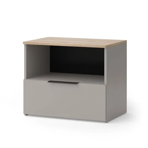 Vicco Highboard Wido, Greige/Sonoma, 60 x 50 cm von Vicco