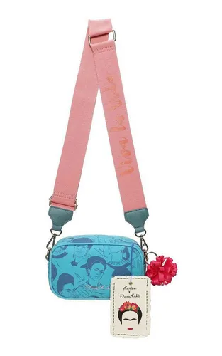 Fritzi aus Preußen Umhängetasche Canvas Crossbody Bag - Umhängetasche im Frida-Kahlo-Stil, farbenfrohes Design und verstellbarer Schulterriemen für optimalen Tragekomfort.