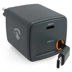 Nedis Kompaktes Wandladegerät mit einziehbarem Kabel und 30 W - Das Nedis Wandladegerät bietet eine kompakte Lösung für schnelles Aufladen Ihrer Geräte. Mit einziehbarem USB-C-Kabel und 30 W Leistung ist es ideal für unterwegs und sorgt für Ordnung in Ihrer Tasche.