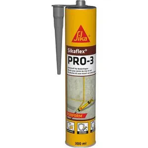 Sika Dichtmasse Sikaflex PRO 3, 300ml, für Bodenfugen, betongrau, innen und außen, wasserdicht