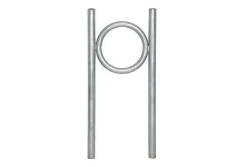 TRUTZHOLM Fahrradanlehnbügel 116,5 x 52,5 cm - Fahrradhalter- & -ständer aus feuerverzinktem Stahl für höchste Haltbarkeit. Robuste Konstruktion bietet Sicherheit für alle Fahrradtypen – ideal für öffentliche Plätze.