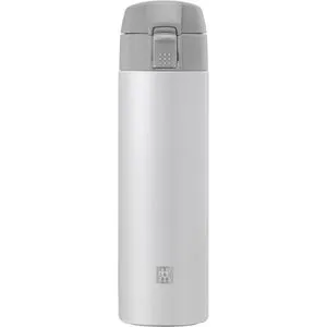 ZWILLING THERMO Becher 450 ml - Weiß - Thermobehälter aus hochwertigem Edelstahl, ideal für heiße und kalte Getränke, hält die Temperatur perfekt und ist perfekt für unterwegs.