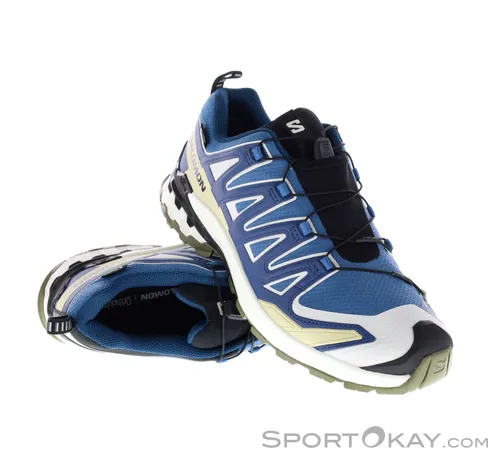 Salomon Herren XA Pro 3D V9 GTX blau 40.6 - Vielseitiger Trailrunning-Schuh - Laufschuhe mit 3D Advanced ChassisTM für optimale Stabilität und Schutz, ideal für jede Terrainart. GORE-TEX-Version für zusätzlichen Wetterschutz.
