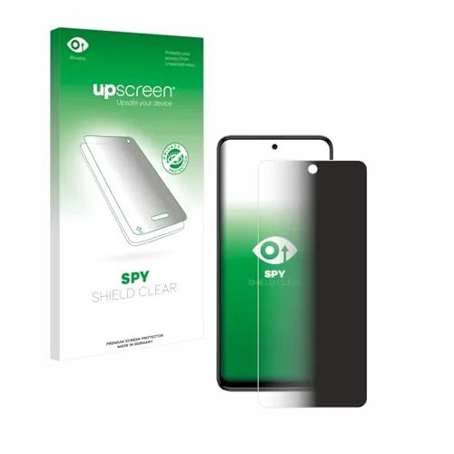 upscreen Anti-Spy Blickschutzfolie für Motorola Moto G54 / G55 Made in Germany, Privacy Screen Displayschutz-Folie [Sichtschutz, Blaulichtfilter]
