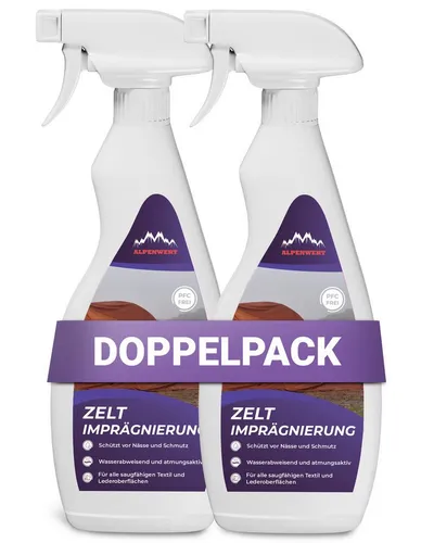 Alpenwert Zelt & Pavillion Imprägnierspray 2x500ml von Alpenwert