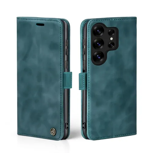 Handyhülle für Samsung Galaxy S25 Ultra Magnet Cover Klapphülle Case Petrol