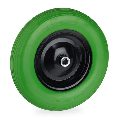relaxdays Schubkarren-Rad 4.80 4.00-8 Vollgummi, Pannensicher