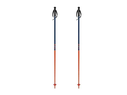 Fischer Skistöcke OneWay GT18 Flame 110cm All Mountain Alpin Stöcke Aluminium