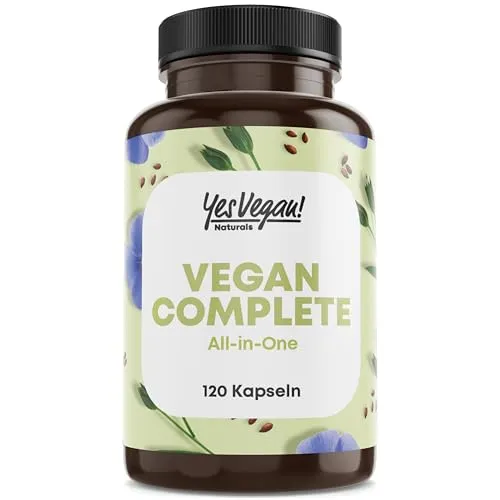 Vegan Multivitamin & Mineralien - 14 Vitamine in 1 Kapsel - Multivitaminpräparate & Mineralien, hochdosiert mit 14 essentiellen Vitaminen für Veganer, garantiert ohne Zusatzstoffe und 30-Tage-Geld-zurück-Versprechen.