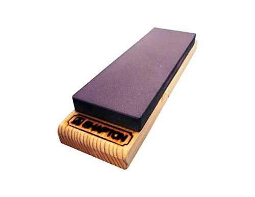 SHAPTON Japanischer Keramik-Schleifstein, M15, Körnung 5000, 15 mm, Stein mit Holzsockel