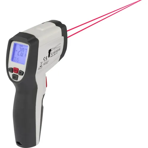 VOLTCRAFT IR 500-12D Infrarot-Thermometer - Elektrische Messgeräte – präzises Pyrometer mit 12:1 Optik, ideal für Temperaturmessungen von -50 bis +500 °C.