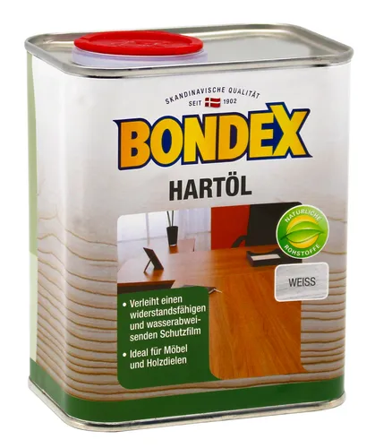 Bondex Hartöl weiss 0,75L Möbelöl Möbel Öl Holzöl Holz Hartholzöl
