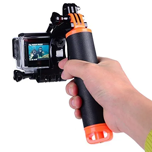 Suptig wasserdichter Kamerastab mit Auslöser für GoPro Hero 8, Hero 7, Hero 6, Hero5, Hero4, Hero3, Hero3+, Hero+ LCD und Yi Action, Yi 4K und SJCAM