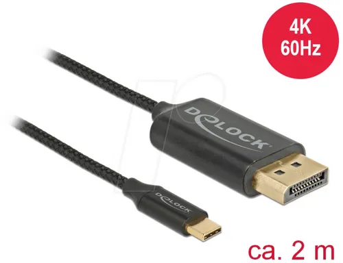 Delock DisplayPort-Kabel USB-C bis DisplayPort 2m