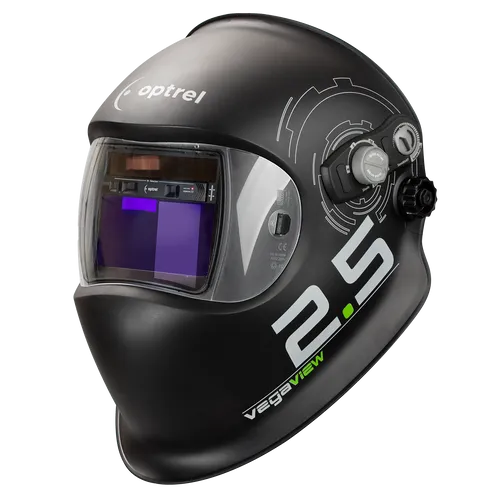 Optrel Schweißhelm Vegaview 2.5 - Automatik mit Weltrekord-Blendschutz - Kopfschutz mit automatischer Abdunkelung und Schutzstufe 2.5/8-12, ideal für MIG, MAG, WIG und Plasma-Schweißen. Schnelle Reaktionszeiten für sicheres Arbeiten.
