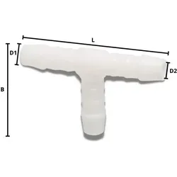 Schlauchverbinder Kunststoff T-Stück 5 mm