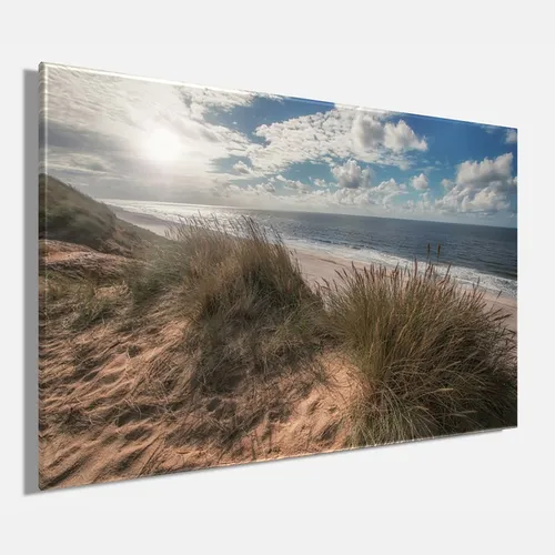 Wandbild STRAND SYLT ca. 78x118 cm – Leinwandbild Keilrahmen Deko modern