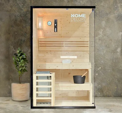 XXL Premium Traditionelle Sauna 120x120 cm SET inkl. 3,6 KW Saunaofen