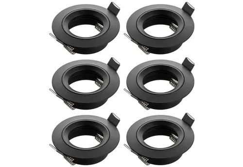 SEBSON Einbaustrahler GU10, 6er Set in schwarz von SEBSON